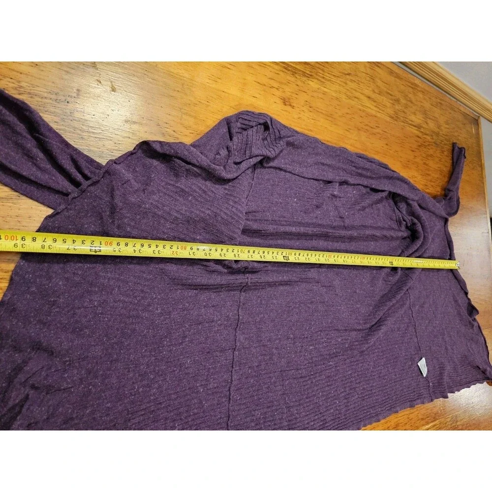 Eileen Fisher Sweater Cardigan Women's M Purple Long Sleeve Open Front - Picture 5 of 10